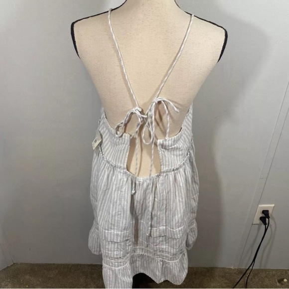 NWT $128 Free People Desert Days Sleeveless Striped Minidress Size L - Picture 9 of 14